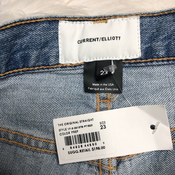 Current/Elliott The Original Straight Leg Size 23 - Picture 6 of 8